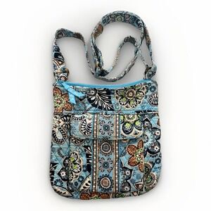 Vera Bradley Retired Bali Blue Crossbody Shoulder‎ Purse Bag